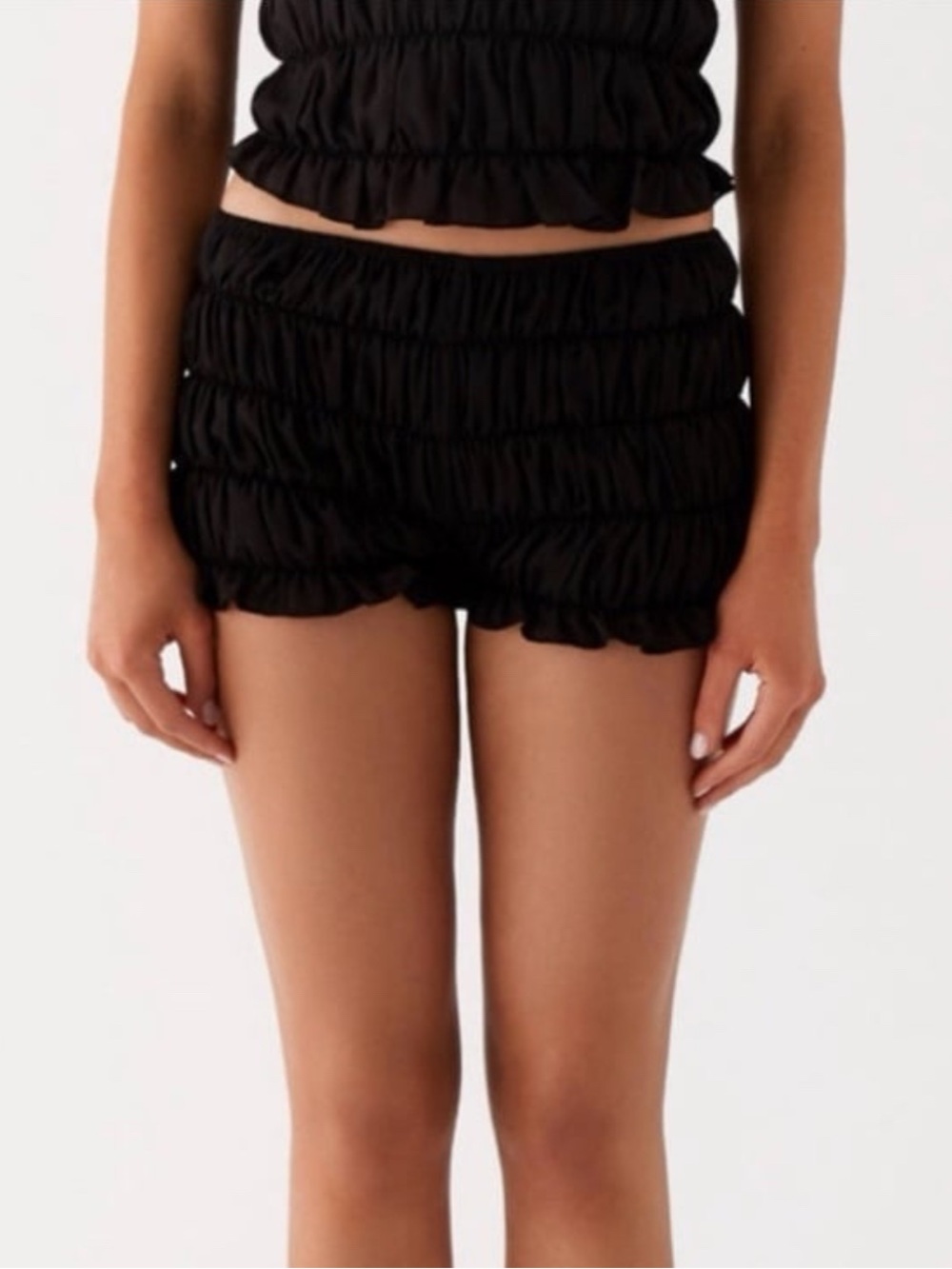 NWT Peppermayo Black Girls Like Us Ruched Mini Shorts Size 18